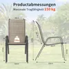 Gartenstühle Stapelstuhl Camping Stapelbar Hochlehner Produktbild-Vorschau 3