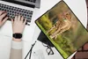 MuchoWow® Laptop Hülle 13 Zoll Wildtiere - Gras - Leopard - Produktbild-Vorschau 2