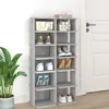 vidaXL Stojany na topánky 2 ks. Sivá Sonoma 27,5x27x102 cm Náhľad obrázku produktu 2