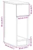 vidaXL Nočný stolík so zásuvkou Sonoma dub 20x36x60 cm Náhľad obrázku produktu 8