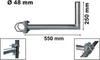 PremiumX Balkonausleger 55cm Stahl Geländerhalter SAT Produktbild-Vorschau 6