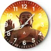 Wanduhr - Rund - Glasuhr - Buddha Stein Sonnenuntergang - Produktbild-Vorschau 1
