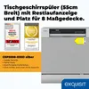 Exquisit Geschirrspüler GSP5508-030D silber | Spülmaschine Produktbild-Vorschau 2