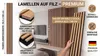 MEBANO. Akustikpaneele Holz 240 x 53 cm, Farbe: Sandgrau Produktbild-Vorschau 5