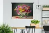MuchoWow® Wandteppich Wandbehang Blumenstrauß - Stilleben - Produktbild-Vorschau 3