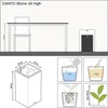 LECHUZA plantpot CANTO Stone 40 High, zandbeige | Plantpot Productafbeelding-voorbeeld 24