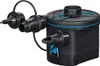 A black electric pump with blue accents is shown against a white background. Produktbild-Vorschau