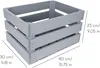 Creative Deco 3 x Holzkiste Grau | 40 x 30 x 23 cm | Deko Produktbild-Vorschau 3
