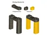 A set of building blocks for a model train track, showing different configurations and components. Produktbild-Vorschau