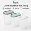 3er set,Schüttdosen 2 Liter, transparent mit Klappdeckeln Produktbild-Vorschau 6