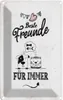 vianmo Blechschild 30x20 cm beste Freunde für immer Spruch Produktbild-Vorschau 1