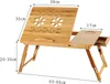 Laptoptisch Betttablett aus Bambus Notebooktisch mit Produktbild-Vorschau 7