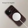 Etui Selencia Croco z MagSafe do Apple iPhone 17 – kolor Podgląd zdjęcia produktu 5