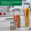 Chefkoch trifft Fackelmann Vorratsbehälter aus Glas 1000 ml Produktbild-Vorschau 5