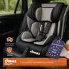 A child car seat is shown installed in the back seat of a car. Produktbild-Vorschau