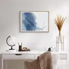 Gerahmtes Poster - Rahmen in heller Eiche - Blau Weiß Produktbild-Vorschau 6