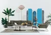 Zweisitzer Sofa 2 Sitzer Stoff Grau Modern Design Produktbild-Vorschau 3