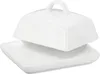 Beurrier Porcelaine blanc 16x13x6 cm Voir les images du produit 12