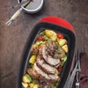 Rôtissoire Relaxdays avec couvercle, cocotte de 5 L, Voir les images du produit 5