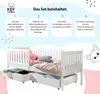 KEF Kinderbett LEON Bett aus Holz mit Stauraum Jugendbett Produktbild-Vorschau 6