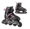 A pair of inline skates and a pair of ice skates are shown against a white background. Produktbild-Vorschau