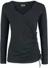 Black Premium by EMP Damen schwarzes Langarmshirt mit Produktbild-Vorschau 1