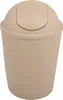 A beige trash can with a flip-top lid. Náhľad obrázku produktu