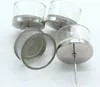 Teelichthalter Stecker 4 Stück aus Glas und Metall in Produktbild-Vorschau 1