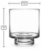 Unlackiertes Kerzenglas N10 070, 500 ml - Zylinder mit Fuß, Produktbild-Vorschau 2