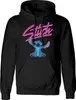 Disney Lilo and Stitch Hoodie XL Schwarz Uni Script Produktbild-Vorschau 1