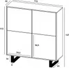 Loft Kommode TV Eiche Wotan Apollo 4D Modern Lindner Möbel  Produktbild-Vorschau 5