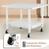 Stolik pod drukarkę COSTWAY 49x40x38 cm na kółkach, stojak Podgląd zdjęcia produktu 4