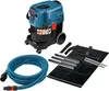 A Bosch wet/dry vacuum cleaner and its accessories are displayed on a white background. Náhled obrázku produktu