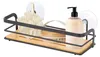 MSV 142663, Schwarz, Braun, Stahl, Holz, Matte, Saugnapf Produktbild-Vorschau 2