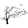 A graphic of a family tree with blank photo frames and a bird, with the text 'Families are forever'. Produktbild-Vorschau