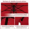 KOMFOTTEU slunečník Ø300 cm s 24 LED světly, terasový Náhled obrázku produktu 3