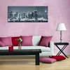 Wallario Premium Leinwandbild New York Skyline - Schwarz Produktbild-Vorschau 2