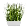 Fleurs de prairie artificielles en pot blanc - 40 x 24 cm - Voir les images du produit 5