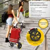 Składany wózek na zakupy ELONEO, wózek na zakupy z komorą Podgląd zdjęcia produktu 6