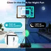 COSTWAY LED Basketballkorb mit Rollen, Ständer, 115-144 cm, Produktbild-Vorschau 5
