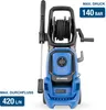 A blue Hyundai electric pressure washer is shown against a white background. Produktbild-Vorschau