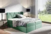 GISELA Kontinentales Bett – 160 x 200, grün + Gratis-Topper Produktbild-Vorschau 1