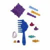 A collection of hair styling accessories for a doll. Voir les images du produit