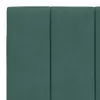 CLORIS Bettgestell mit Kopfteil Dunkelgrün 100x200 cm Samt Produktbild-Vorschau 10