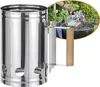 Premium Anzündkamin aus galvanisiertem Stahl für Holzkohle  Produktbild-Vorschau 3