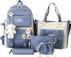 ASKSA SchulrucksackSet 5 PCS Rucksack Fuer Suesser Produktbild-Vorschau 1