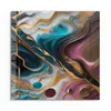 DEQORI Glasbild Echtglas 50x50 cm 'Goldene Wogen' Wandbild Produktbild-Vorschau 2