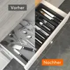 Besteckkasten für Küche, Ausziehbarer Besteckschublade 6-8 Produktbild-Vorschau 4