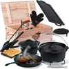 KESSER® Dutch Oven Set in Holzkiste mit Dutch Oven Mit viel Produktbild-Vorschau 1
