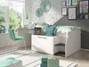 Jugendzimmer Bett Funktionsbett in weiß mit anthrazit, Produktbild-Vorschau 1